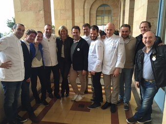 Sylvie Rouillon-Valdiguié, adjointe au tourisme, avec les chefs toulousains, était présente lors de cette semaine car le tourisme était à l'honneur avec la gastronomie. Un mariage heureux d'évidence.